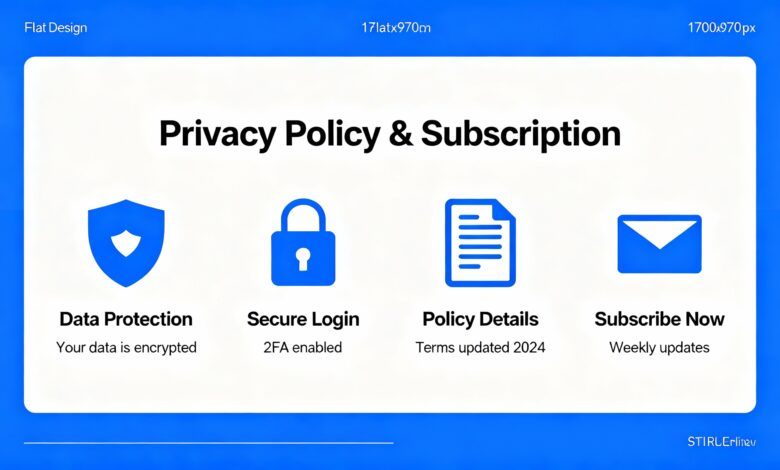 سياسة الخصوصية والاشتراك
